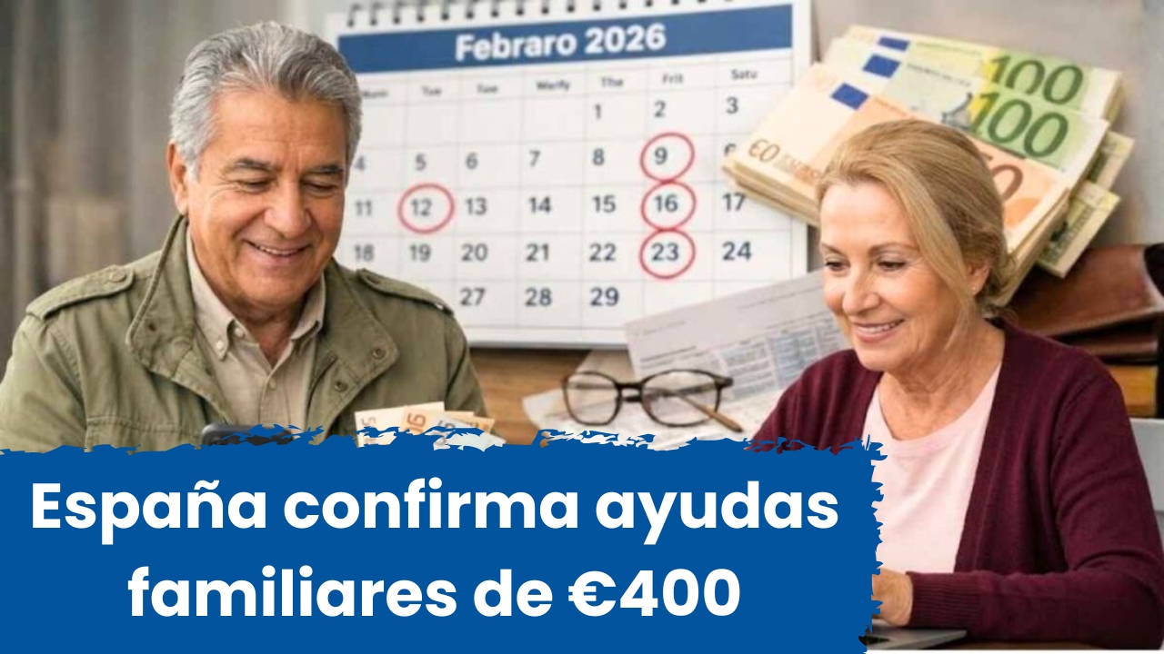 España confirma ayudas familiares de €400: Consulta el calendario oficial de enero 2026